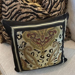 Animal print pillow 14x14